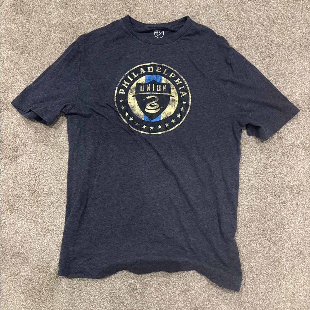Philadelphia Union Men's Navy Emblem T-Shirt